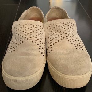 Authentic Toms suede slip on